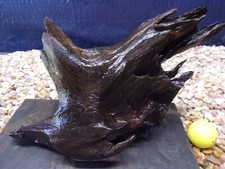 Medium Driftwood   See Store   Mounted on Slate 08"x12"x05" Aquarium Reptile