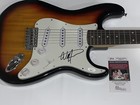 BILLY STRINGS SIGNED SUNBURST ELECTRIC GUITAR FOLK COUNTRY SUPERSTAR JSA COA — photo 2