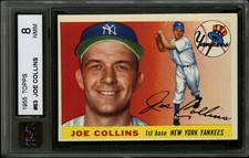 1955 TOPPS #63 JOE COLLINS NEW YORK YANKEES KSA 8 6-TIMES WORLD SERIES CHAMPIONS