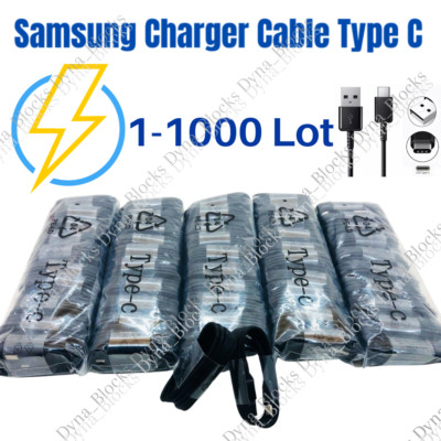 1000 Bulk Lot USB-C Type C Cable For Samsung S10 S20 Fast Charger Charging Cord