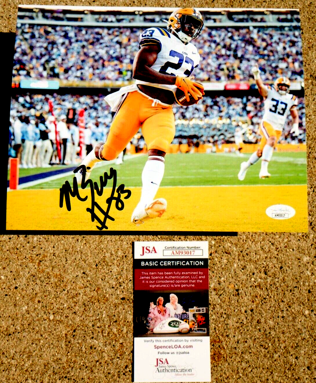 MICAH BASKERVILLE LSU Tigers SIGNED 8x10 Photo JSA COA 