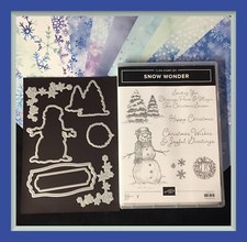 Stampin' Up SNOW WONDER Stamps, SNOW WONDER Dies SNOWFLAKE SPLENDOR DSP 342