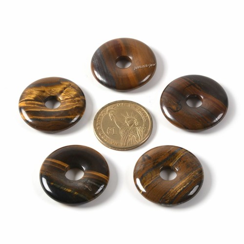 30mm donut beads gemstone bead jewelry making pendant peace buckle - Picture 102 of 167
