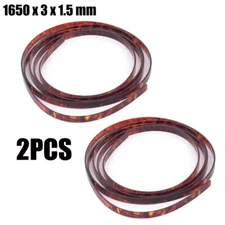 Plastic Guitar Binding Purfling Strips 1650x3x1.5mm Tortoise Shell Strip 2pcs