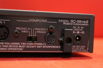 USED Roland SC-55 sc55 mkⅡSound Canvas Module Rack Synth MIDI