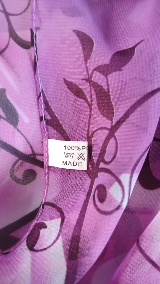 Beautiful Pink Purple and White Ladies Womens Floral Rose Scarf Scarves Wrap eBay