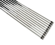 25 Pack Stainless Steel Zip Ties Straps Exhaust Header Wrap Home Repairs Outdoor