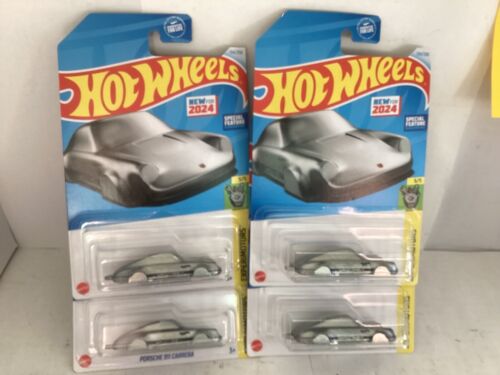 Hot Wheels Porsche 911 Carrera Keychain Silver Zamac Experimotors Lot Of 4 2024