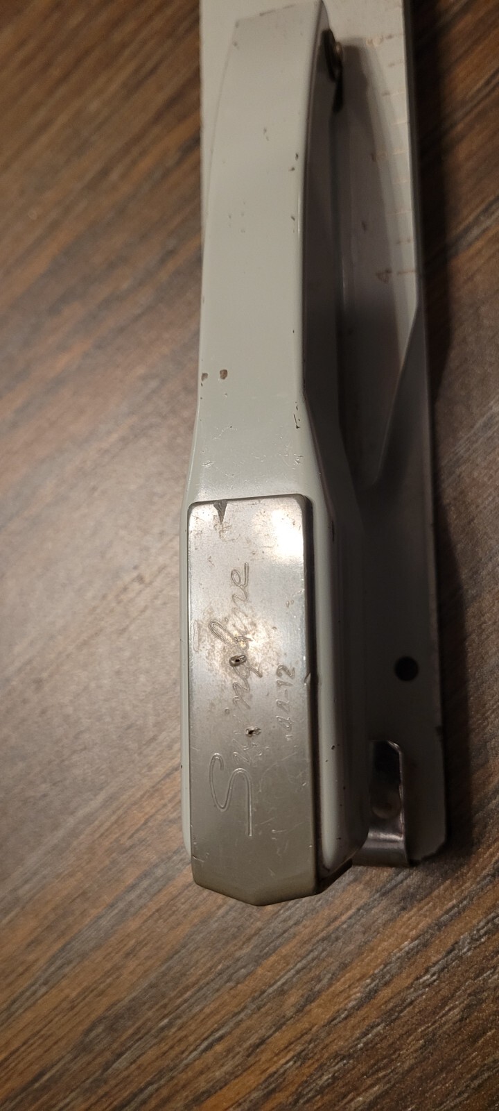 Vintage Swingline Model 44-12 Long Reach Stapler Chrome Office Utility-image