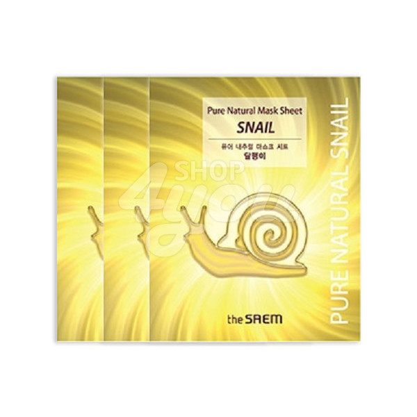 Saem Pure Natural маска тканевая с муцином улитки Pure Natural mask sheet [snail] 20мл (8806164110027)
