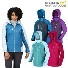 Regatta Womens Calderdale IV Hooded Waterproof Jacket Zipped Pockets