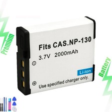 Batteria per Casio NP-130 Exilim EX-ZS1500 EX-ZR5000 2000mah
