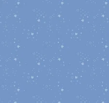 Feline Drive Fabric KITTY LITTER Cat Confetti Cornflower Fat Quarter (18x22") FQ