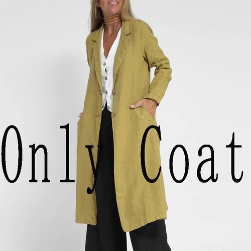 Women's suit jacket vest/top+pants new patchwork cotton linen casual set - Bild 22 von 34