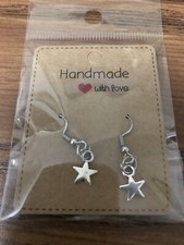 Star Fashionable Earrings Hook Stainless Steel