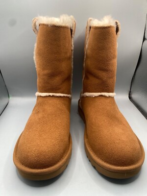 UGG Womens Chestnut Pull On Round Toe Classic Short Spill Seam