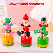 3 X Push Up Toys Clown Figure Swing Clown Finger Puppet Function Clown Shape Toy
