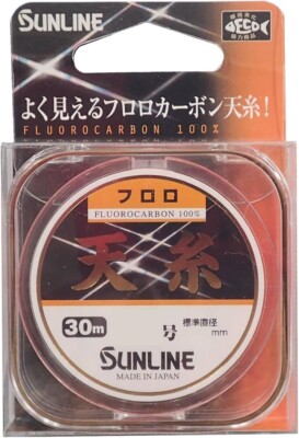 SUNLINE Tenito Fluorocarbon 30m #1.25 Matt Flash Orange Fishing Line F/S new