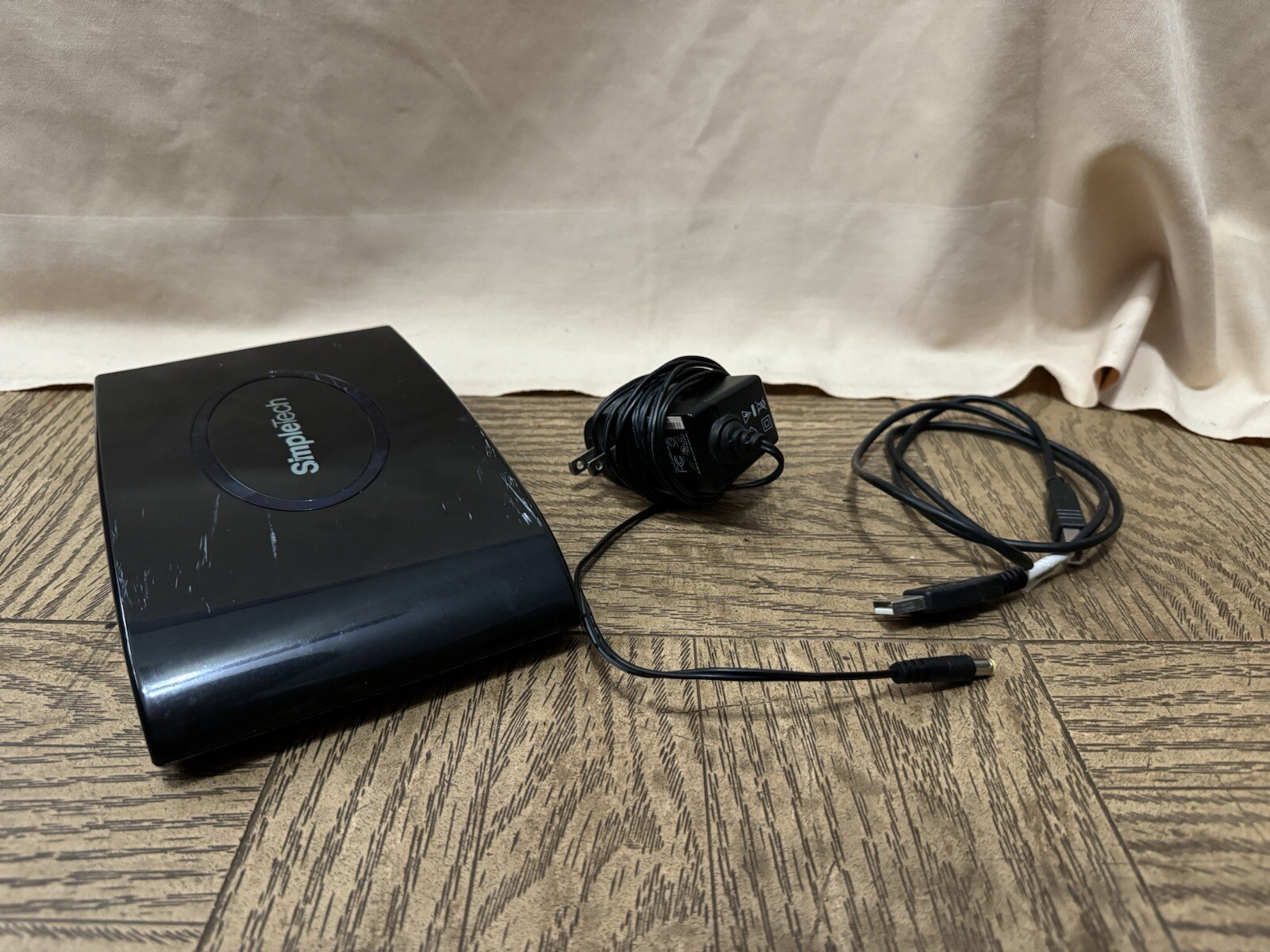 SimpleTech External Hard Drive 500GB USB 2.0 7200RPM W/ Power Cord As-Is-image