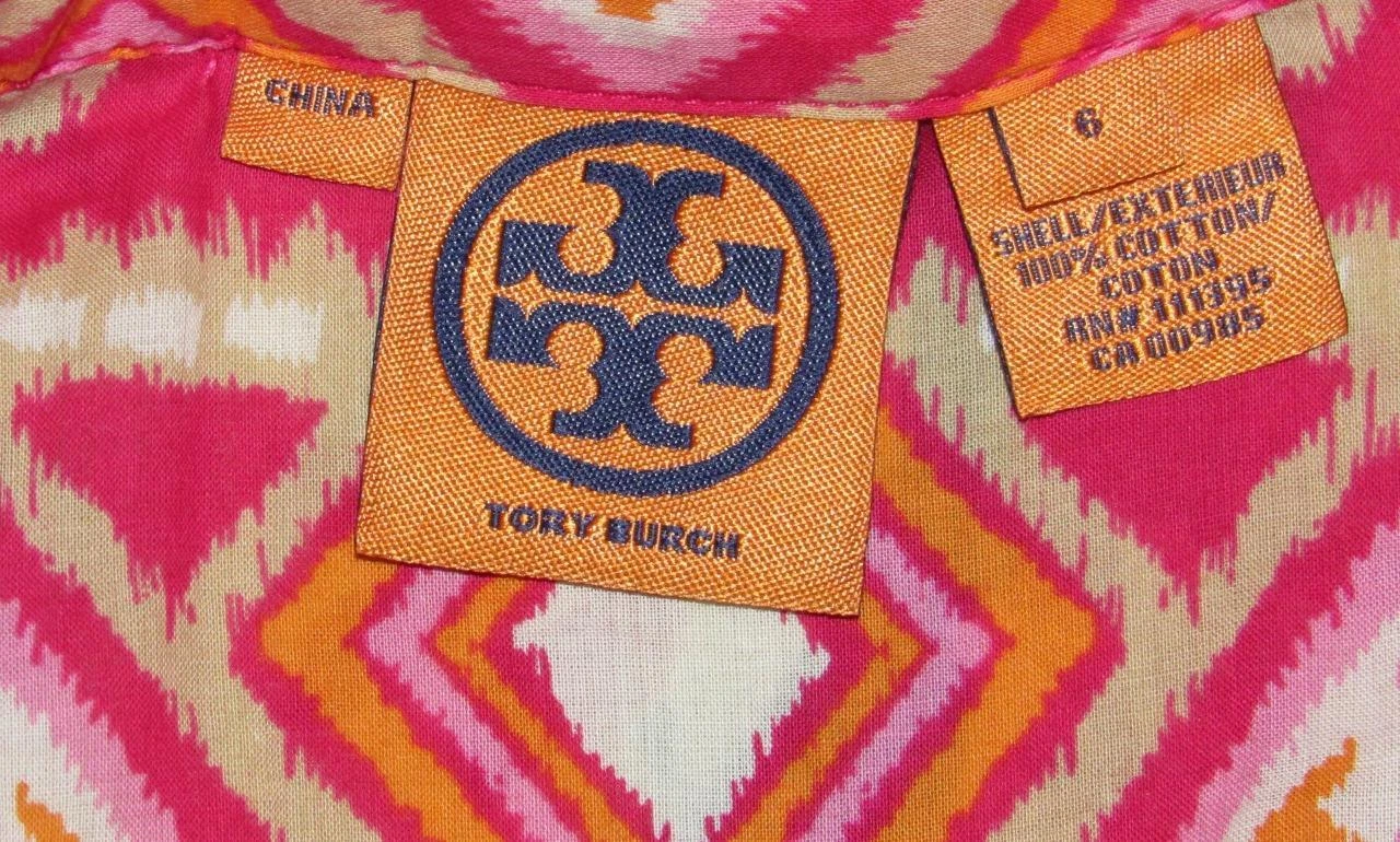 Camicetta tunica TORY BURCH rosa cotone 6