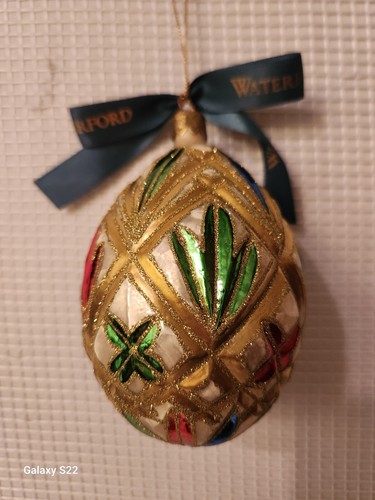 Vintage Waterford Holiday Heirlooms Lismore Ei Weihnachten Ostern Ornament - Bild 5 von 12