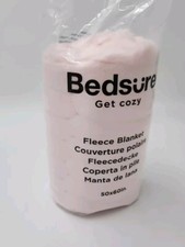 Crystal Pink Fleece Blanket for Couch Super Soft Cozy Throw Blanket 50 x 60"