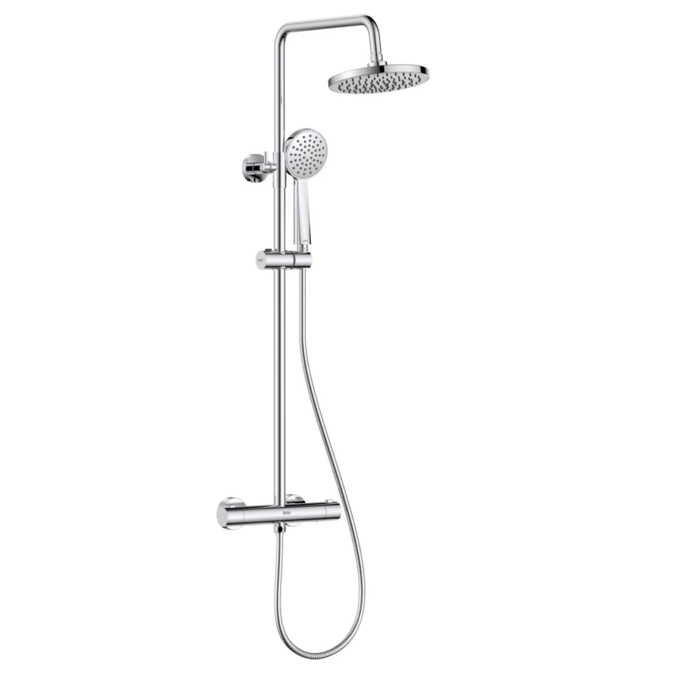 Bristan Zing2 Bar Shower Adjustable Thermostatic Rigid Riser Diverter Chrome