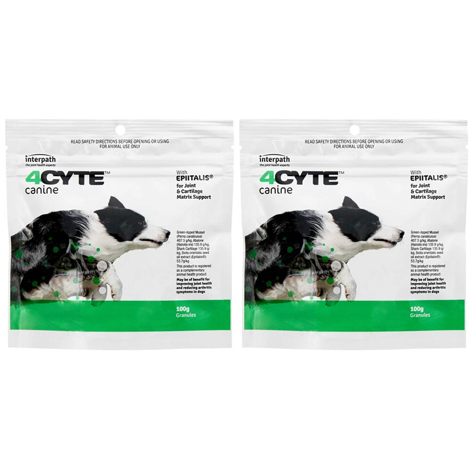 4Cyte Canine Granules Dog Joint Supplement 100g x 2 (200g Total)