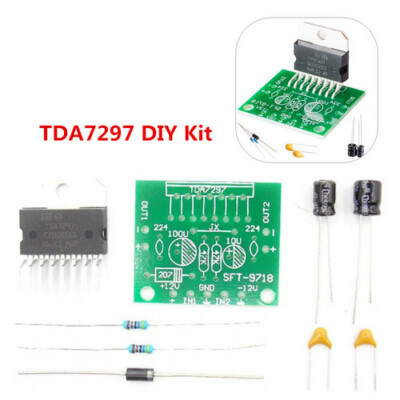 DIY Kit TDA7297 Amplifier Board 15W+15W DC12V Dual-channel Track Stereo Module