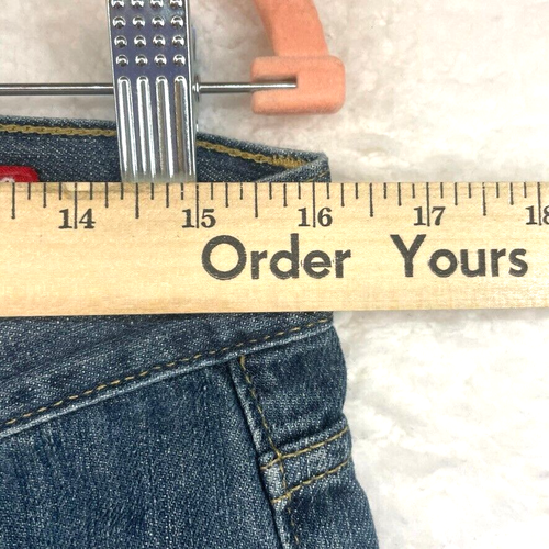 Express Jeans Womens 6 Stone Blue X2 Flare Regular 31 Low RiseY2K Vintage Curvy - Bild 10 von 13