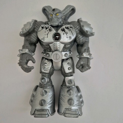 Spin Master Monster Jam Max D Maximus Action Figure Robot 5' inch Silver Plat
