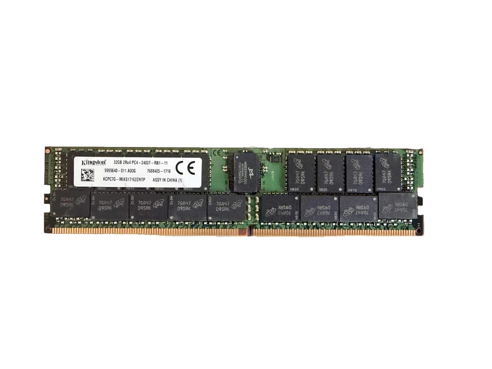 KINGSTON 32GB 2Rx4 PC4-2400T-RB1-11 DDR4 SERVER RAM ECC REG DDR4 PC4-2400T - Image 1 of 1