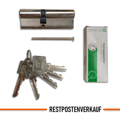 RESTPOSTENVERKAUF! Profildoppelzylinder GREENTEQ | BL. 35/50 | #WSM 10a