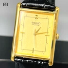 Vtg1992  [N.Mint] Seiko 7N01-5B40 Tank Rectangle 24mm Quartz Mens Watch US Stock