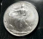 2000 1 oz Silver American Eagle (Business Strike, U.S. Mint) Uncirculated