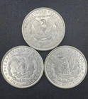 MORGAN SILVER DOLLARS LOT OF 3 NICE ORIGINAL COINS 1900 & 1889 XF TO AU
