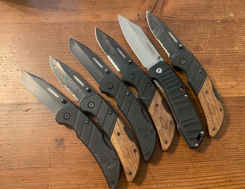 Lot of 6 Husky Folding Lockback Pocket Knives 6 4 $36