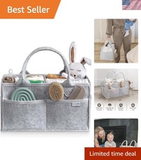 Baby Diaper Caddy Organizer - Nursery Storage Basket for Diaper Station, Baby...