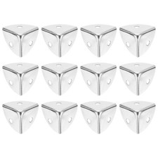 12Pcs 18mm Decorative Furniture Corner Edges Protector Silver