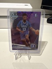 2023-24 Bowman Chrome U #21 Sean Stewart Purple Refractor /399 Duke Blue Devils