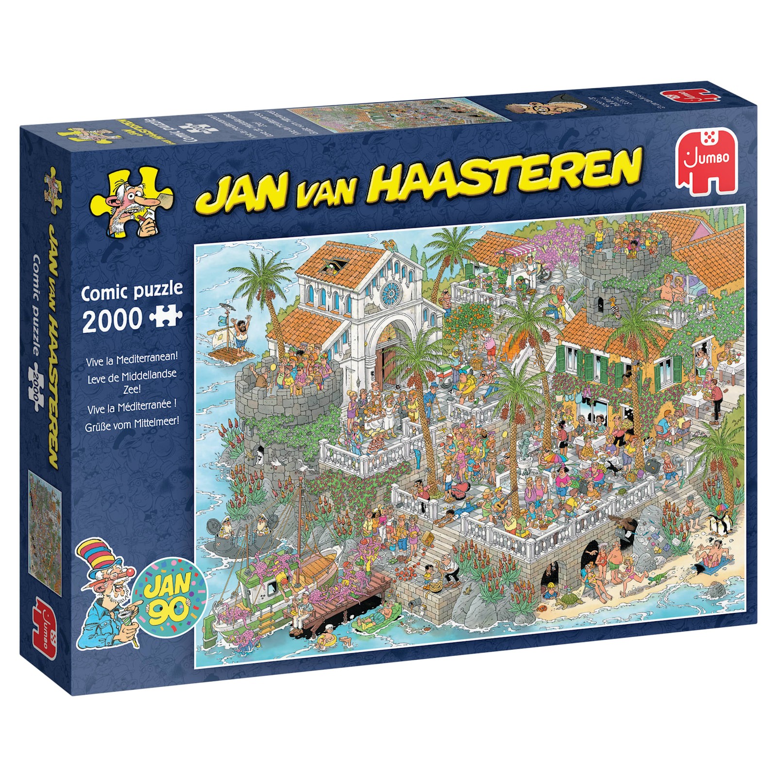 Jan van Haasteren - Grüße vom Mittelmeer! 2000 Teile Puzzle - Bild 2