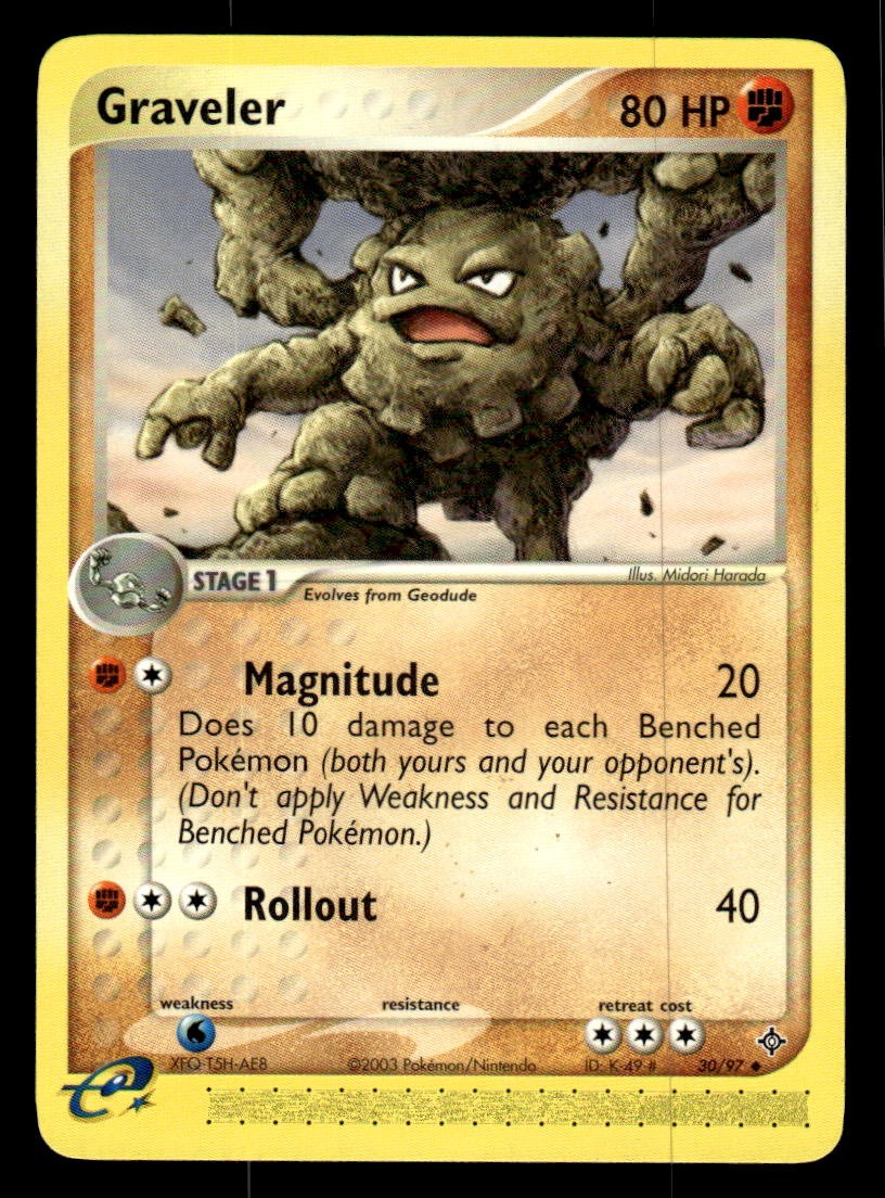Pokemon TCG EX Dragon #30/97 Graveler NM