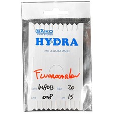 Hydra IM8013 6" Pre-Tied Hooks SilverFish Canal Fishing Barbless Fluorocarbon Ho