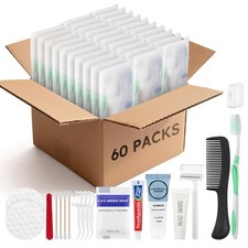 Travel Size Toiletries Kits Disposable Toiletry Set in Bulk, Portable Trial S...