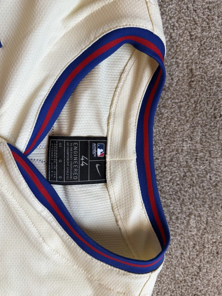 Nike MLB Authentic On-Field Bryce Harper Phillies Jersey – Size 44 – Cream Alt - Image 2 of 4