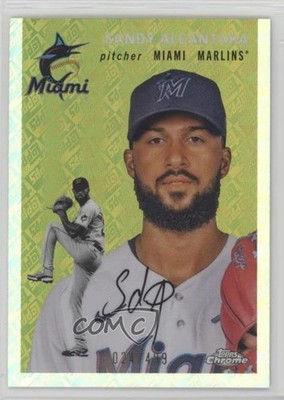 2023 Chrome Platinum Anniversary Topps Refractor /499 Sandy Alcantara #219 0y9e