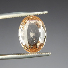 Fiery 5.1ct Imperial Topaz Natural Earth Mined Faceted Oval Brazil