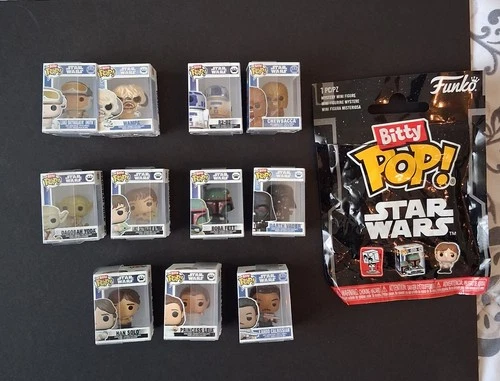Lot Of 11 Star Wars Funko Bitty Pop
