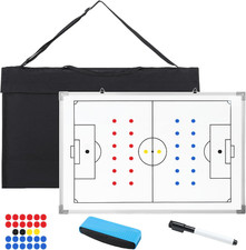 35 X 24 Magnetic Soccer Coaching Whiteboard, Large, Double Sided