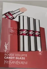 YSl Rouge Volupte Candy Glaze Yves Saint Laurent Double Care Balm 4 x 0.005 oz
